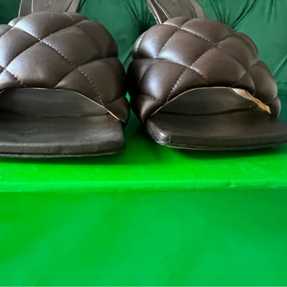 Bottega Veneta lido Quilted Leather Mules Dark brown size 37 IN BOX and DUST BAG - Picture 3 of 11